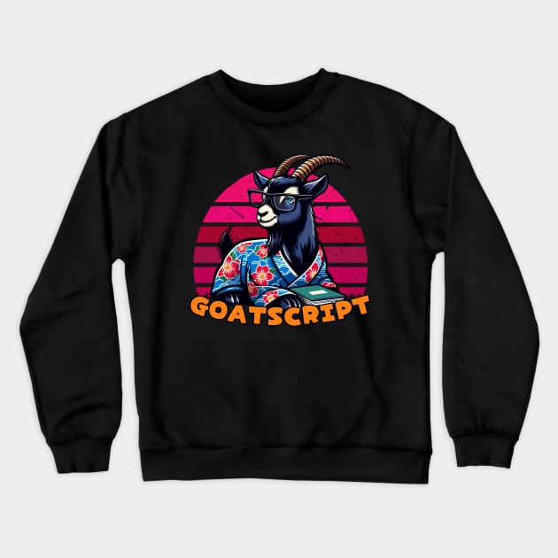 Goat programmer Crewneck Sweatshirt by Japanese Fever